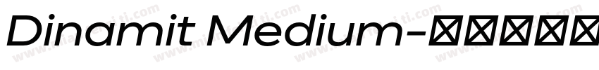 Dinamit Medium字体转换